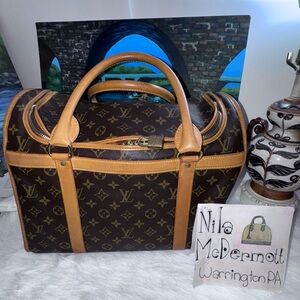 Luxury Brown Monogram Travel Bag